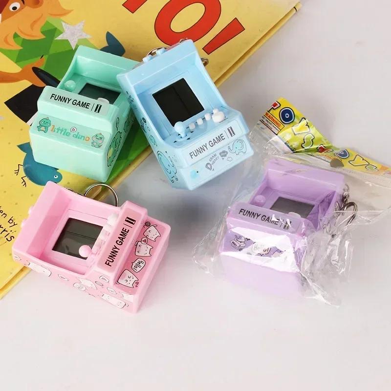 Gaming Console Keychain - Tragbarer Mini-Taschen-Schlüsselanhänger, integrierter 26-Retro-Klassikspiele, elektronische Handheld-Spielekonsole