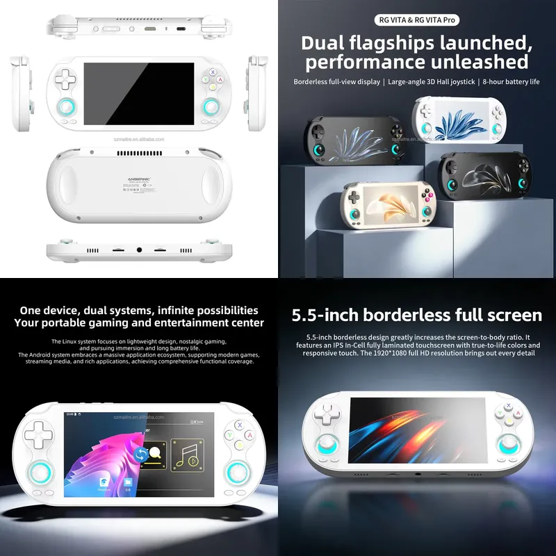 Gaming Console In - 【CHIMU HOME】 5,5-Zoll-Touchscreen-Handheld-Spielkonsole mit Linux und
