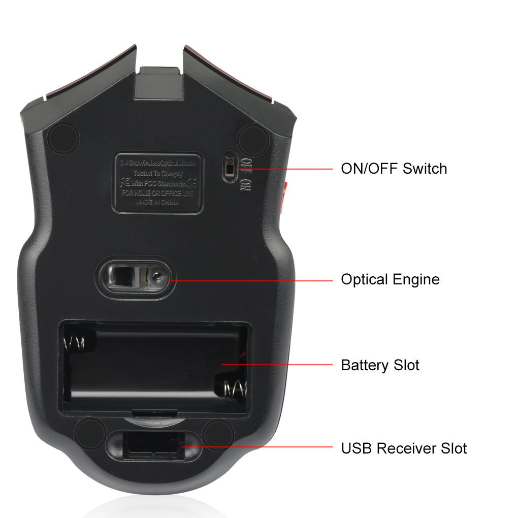 2,4G Drahtlose Maus 1600DPI Op – Gaming Console Buttons Bewertung und Preis